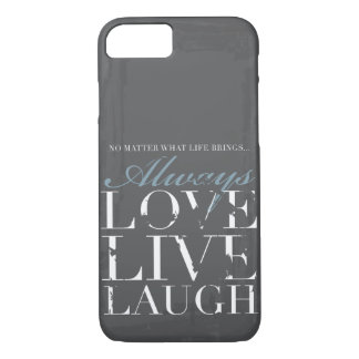 Case-Mate iPhone Case Toujours amour, vivant, rire - couverture grise