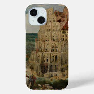 Coque Pour iPhone 15 Tour de Babel par Pierre Bruegel l'Ancien