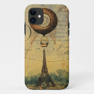 Case-Mate iPhone Case Tour Eiffel Ballons à air chaud Steampunk