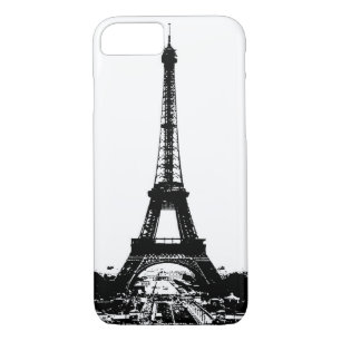 Etui iPhone Case-Mate Tour Eiffel noir et blanc