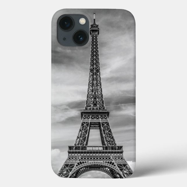 Coques Case-Mate iPhone Tour Eiffel noir et blanc Paris France (Verso)