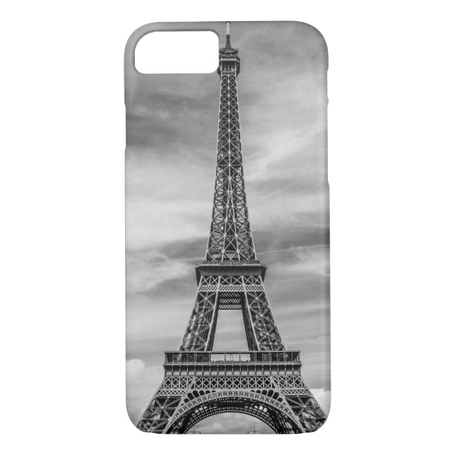 Coques Case-Mate iPhone Tour Eiffel noir et blanc Paris France (Dos)