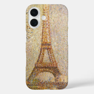 Coques iPhone 16 Tour Eiffel par Georges Seurat, Art Vintage