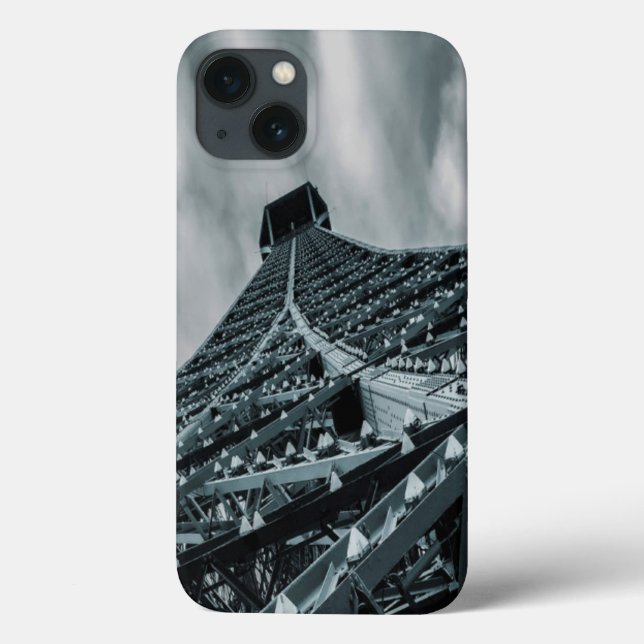 Coques Case-Mate iPhone Tour Eiffel Paris Acier et ciel (Verso)