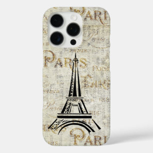 Coques iPhone 16 Pro Tour Eiffel Paris Design Vintage Carte postale