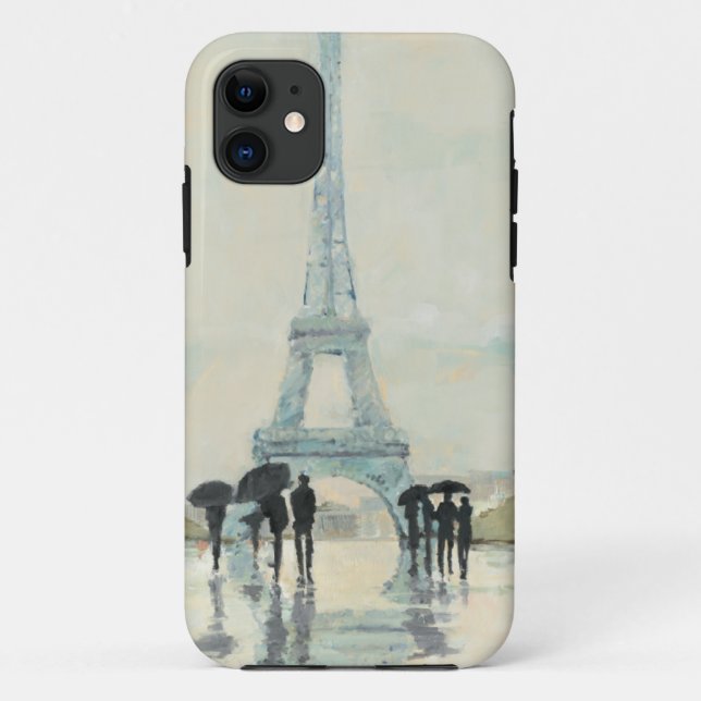 Coques Case-Mate iPhone Tour Eiffel | Paris sous la pluie (Dos)