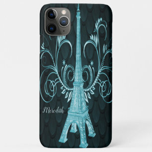 Case-Mate iPhone Case Tour Eiffel Turquoise Floral