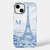 Tour Eiffel vintage -monogrammed