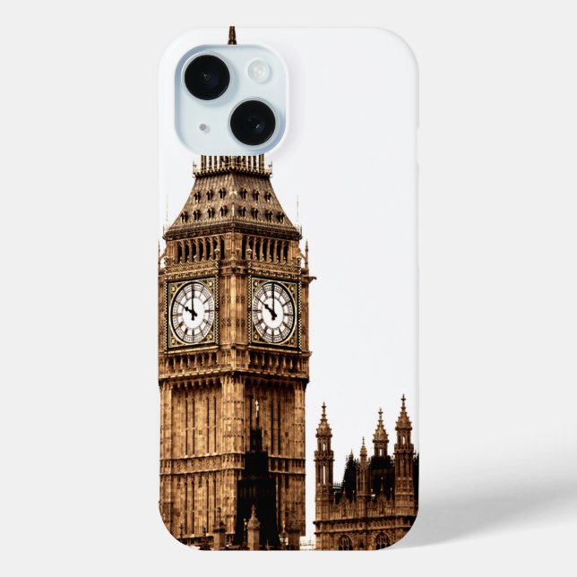 Coques Case-Mate iPhone Tour Sepia Big Ben (Verso)