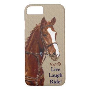 Coque iPhone 8/7 Tour vivant de rire ! Cheval