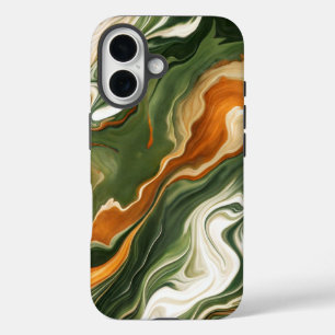 Coque Pour iPhone 16 Tourbillon argenté et violet