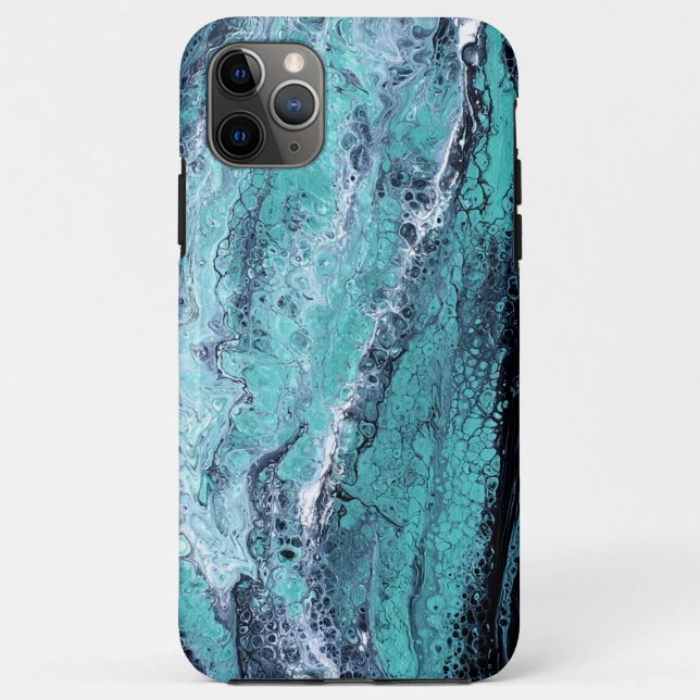 Coques Case-Mate iPhone Tourbillon noir vert (Dos)