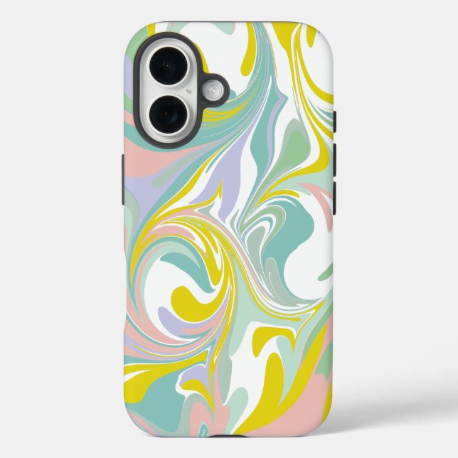 Coques Case-Mate iPhone Tourbillons de pastel de printemps | Conception Ab (Verso)