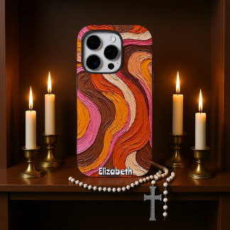 Coques iPhone 16 Pro Tourbillons de terre : Texturés Abstraits