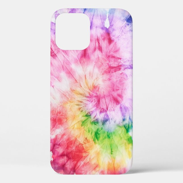 Coques Case-Mate iPhone Tourbillons d'été : Pastel Cravate-Motif (Verso)