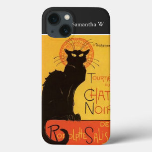 iPhone 13 Case Tournée du Conversation Noir, Steinlen Chat noir V