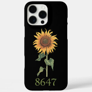 Coques iPhone 16 Pro Max Tournesol 8647 86 47 Subtle Anti Trump Floral Boho