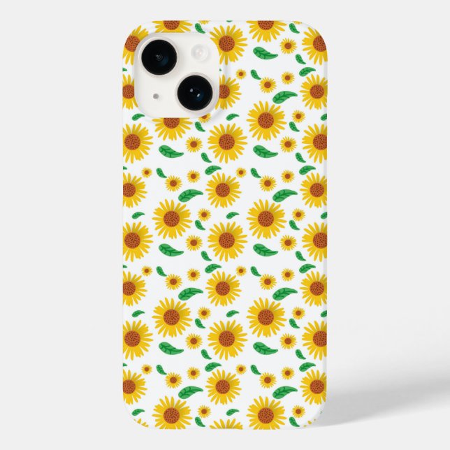 Coques Case-Mate iPhone Tournesol Abstrait (Verso)