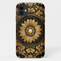 Tournesol d'or dans Ornate Baroque