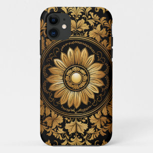 Case-Mate iPhone Case Tournesol d'or dans Ornate Baroque