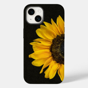 Coque Pour iPhone 14 Tournesol jaune sur tissu