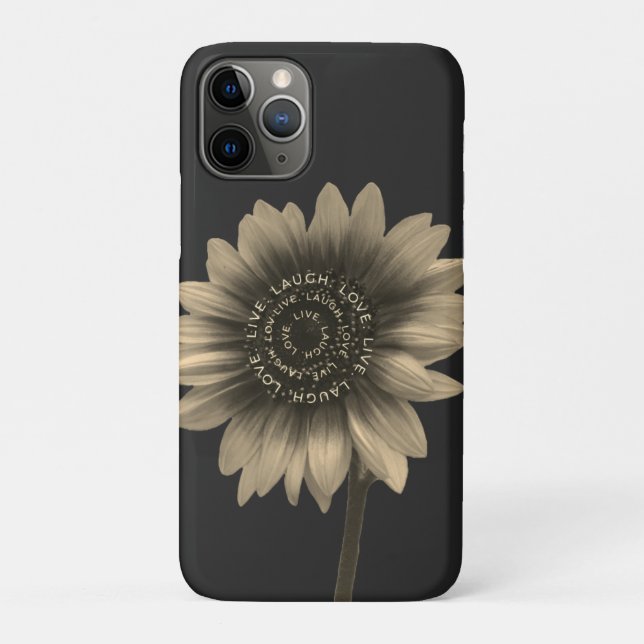 Coques Case-Mate iPhone Tournesol Live, Rire, Amour (Dos)