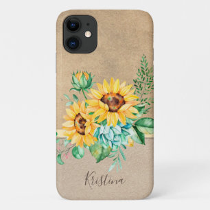 Case-Mate iPhone Case Tournesol rustique de nom
