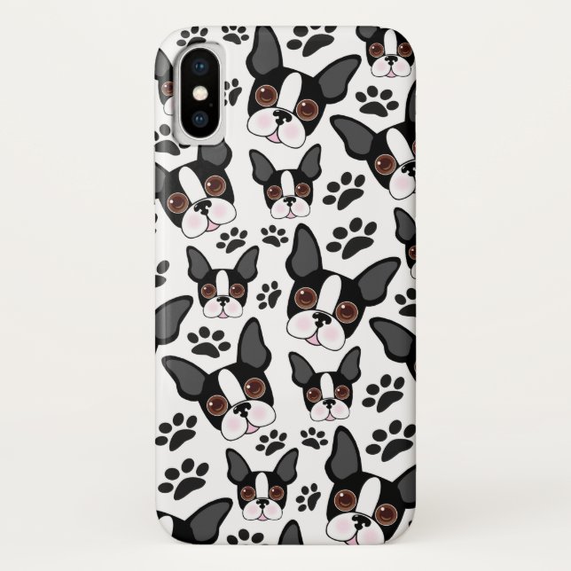 Coques Case-Mate iPhone Tous les chiens de marionnettes américains de Bost (Dos)
