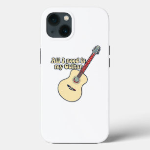 Case-Mate iPhone Case Tout ce dont j'ai besoin est ma guitare. mots posi