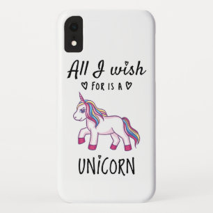 Case-Mate iPhone Case Tout ce que je souhaite est une licorne