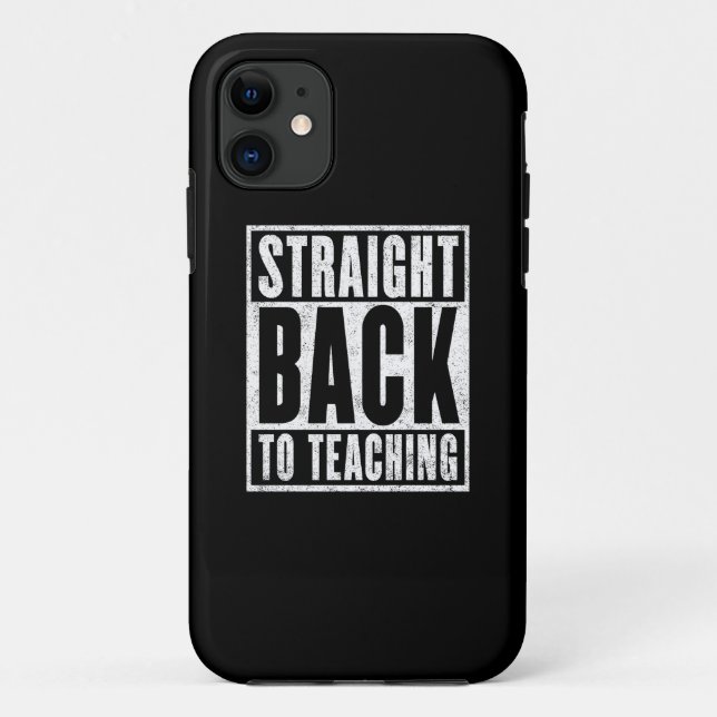 Coques Case-Mate iPhone Tout droit Retour à l'enseignement (en détresse) (Dos)