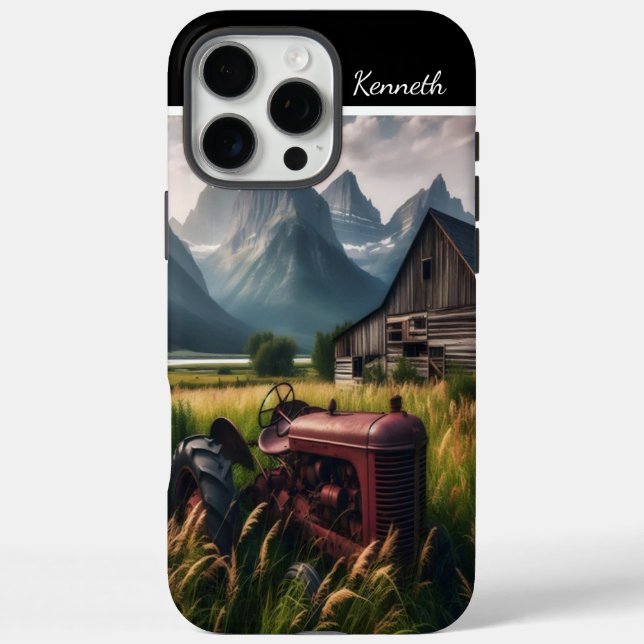 Coques Case-Mate iPhone Tracteur Rusty dans Mountain Valley (Verso)