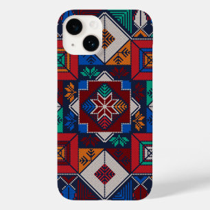 Coque Pour iPhone 14 Traditionnel Palestine Broderie tatreez coloré