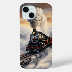 Coque Pour iPhone 15 Train dans les monts Snowy