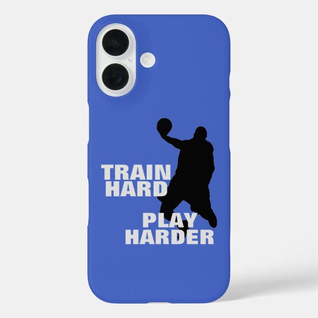 Coques Case-Mate iPhone Train Hard Play Harder Basketball T-shirt (Verso)