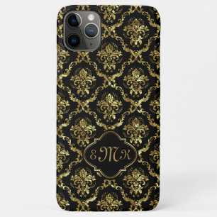 Case-Mate iPhone Case Trait or brillant damassé noir