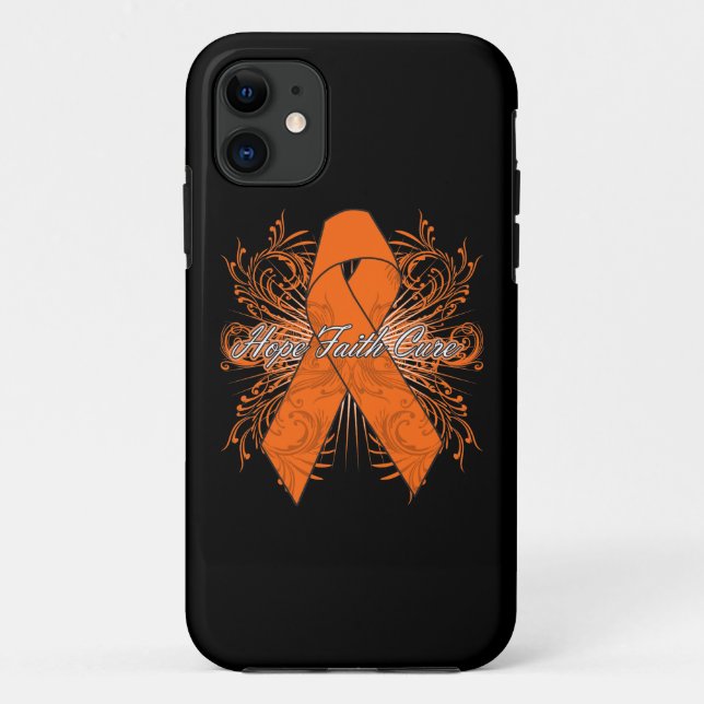 Coques Case-Mate iPhone Traitement de foi d'espoir de Flourish de leucémie (Dos)