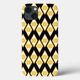 Coques Pour iPhone Tranches d'agrume dans le motif moderne de diamant