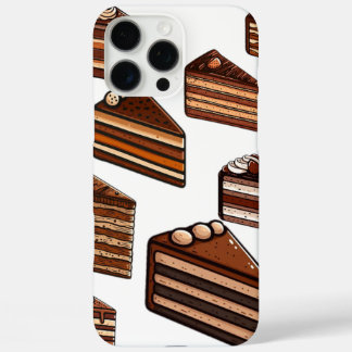 Coques iPhone 16 Pro Max tranches de gâteau de cacao