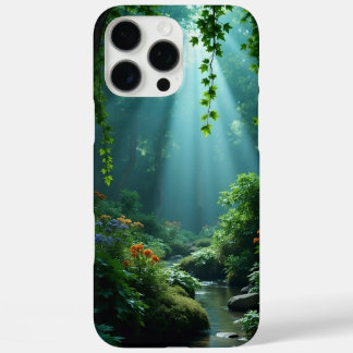 Coques iPhone 16 Pro Max Tranquil Forest Stream iPhone Case