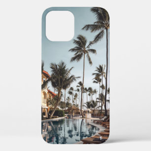 Case-Mate iPhone Case Transats Brown en bois près de la piscine entourés