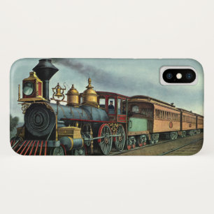 Case-Mate iPhone Case Transport vintage, locomotive de train charbonnier