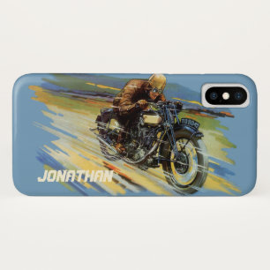 Etui iPhone Case-Mate Transport Vintage voyage, Moto de course