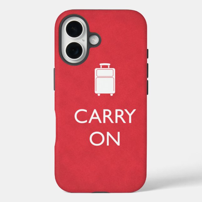 Coques Case-Mate iPhone TRANSPORTER - Bagages - Rouge drôle (Verso)