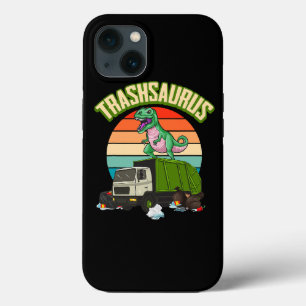 Case-Mate iPhone Case Trash Dinosaur Recycle Trash Truck Driver Garbage
