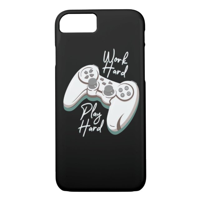 Coques Case-Mate iPhone Travailler dur Jouer Dur Essentiel Drôle (Dos)