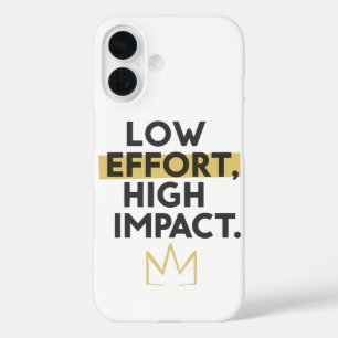 Coque Pour iPhone 16 Travaillez Intelligemment Pas Dur Typographie Mode