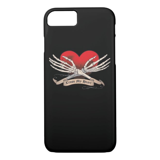 Coques Case-Mate iPhone Traverser Mon Coeur (Espoir De Mourir) - Squelette (Dos)
