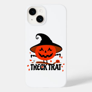 Coque Pour iPhone 14 Treck Trat Citrouille Sourire