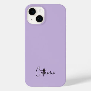 Coque Pour iPhone 14 Trend Color Soft Violet Minimaliste